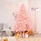 7.5 Feet Hinged Full Fir Artificial Christmas Tree with Metal Stand